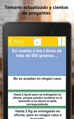 Oposiciones Correos android App screenshot 6